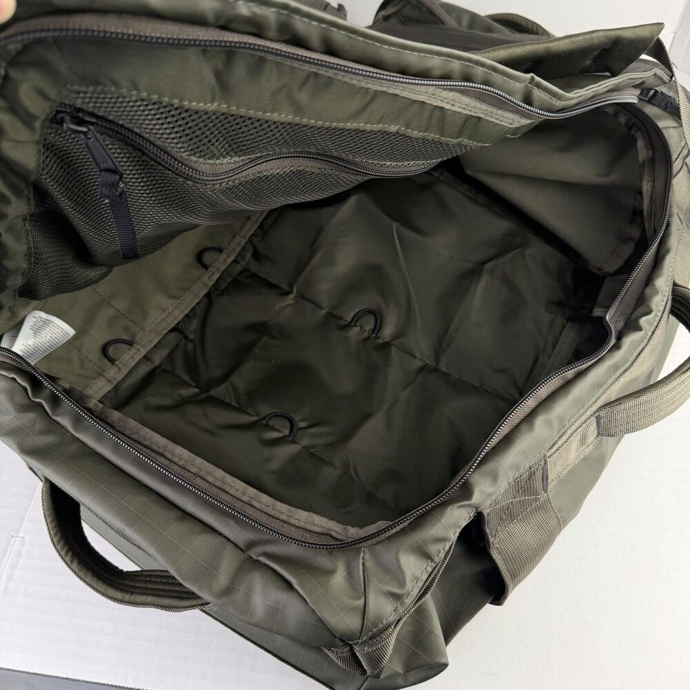 The North Face Base Camp Voyager 32L Duffel Bag Taupe Green Backpack - Picture 12 of 16